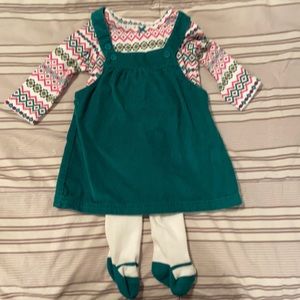 Girls dress with tights